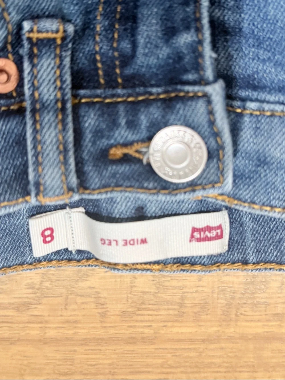2 pairs Levi’s size 8 girls jeans